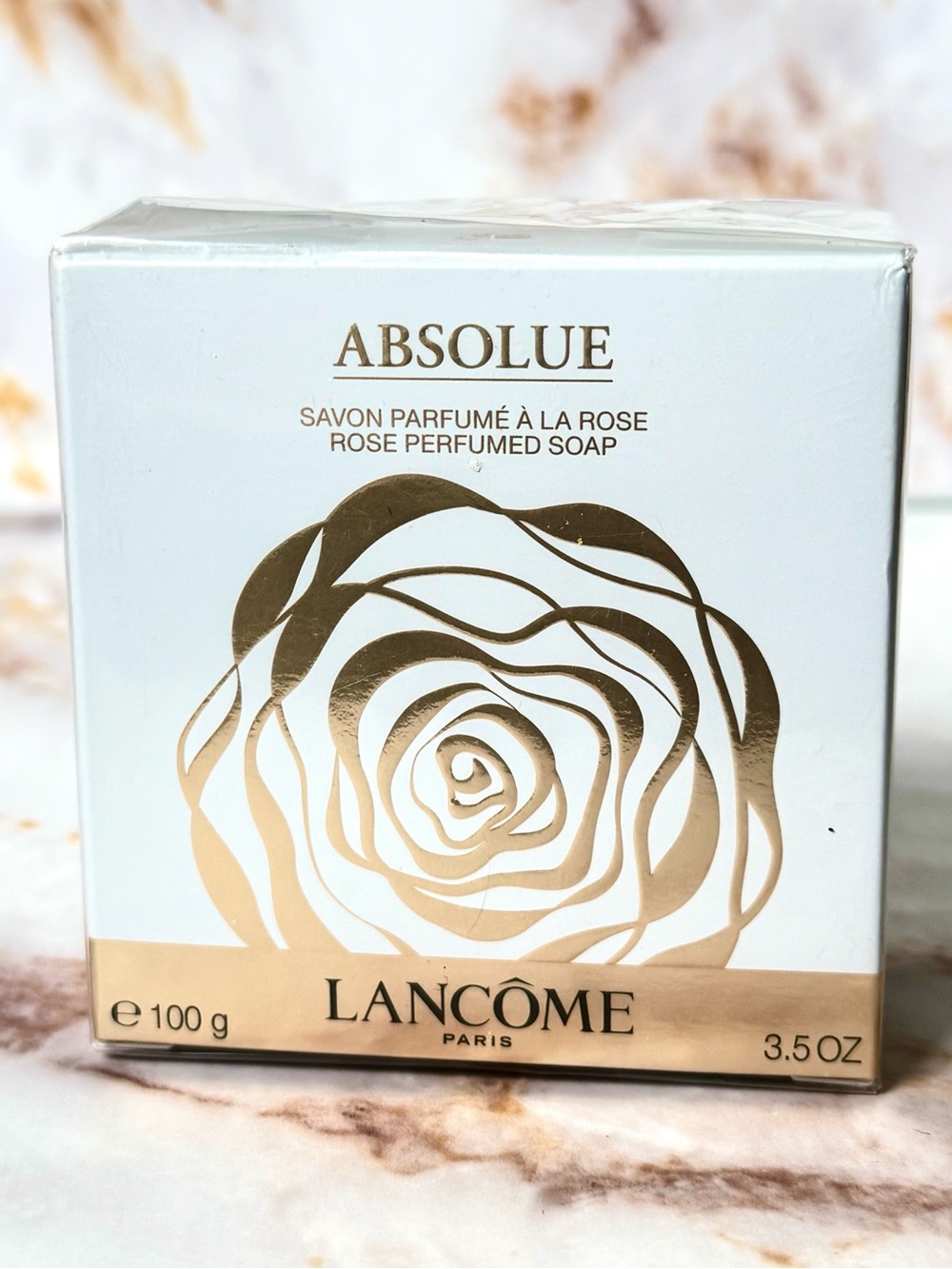 Lancome Absolue Rose Perfumed Soap - New & Sealed Luxury Solid Bath Bar Soap